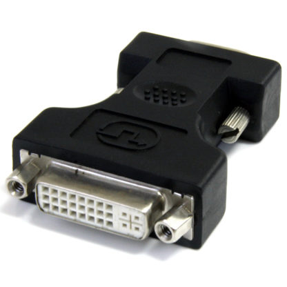 DVIVGAFMBKDVI - VGA変換コネクタ/アダプタ ブラック DVI-I(29ピン) メス - D-Sub 15ピン(アナログRGB) オススターテック・ドットコム㈱
