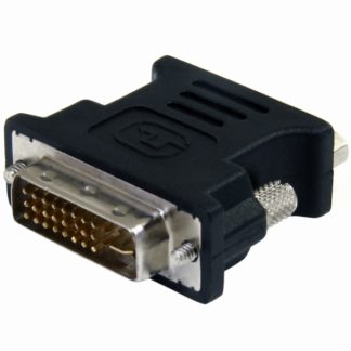 DVIVGAMFBK<BR>DVI-VGA変換アダプタ DVI-I (29ピン) オス-VGA (D-Sub15ピン) メス 変換コネクタ ブラック<BR>スターテック・ドットコム㈱