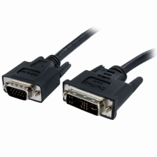 DVIVGAMM2M<BR>2m DVI - VGA(アナログRGB)変換ディスプレイモニターケーブル DVI-A(オス) - ミニD-Sub15ピン(オス)<BR>スターテック・ドットコム㈱