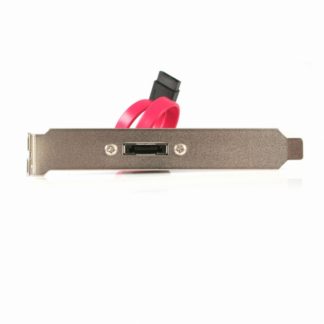 ESATAPLATE1<BR>SATA - eSATA変換アダプタ 標準プロファイルPCI対応ブラケット搭載 30cm eSATA変換ケーブルブラケット<BR>スターテック・ドットコム㈱