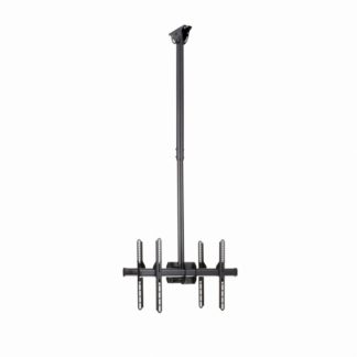 FPCEILBTB<BR>液晶テレビ天吊り金具 両面タイプ ツインディスプレイハンガー 天井からの高さを自由に変更(調整幅1060mm - 1560mm) 32-75インチTV対応<BR>スターテック・ドットコム㈱