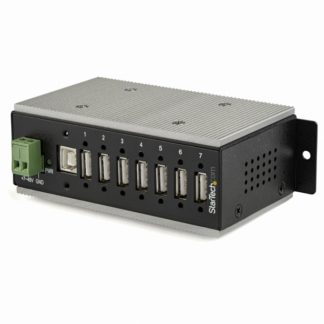 HB20A7AME<BR>7ポート産業用USB 2.0ハブ ESD保護/350Wサージ保護 ウォールマウント対応<BR>スターテック・ドットコム㈱