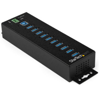 HB30A10AME<BR>10ポート産業用 USB3.0ハブ ESD & 350Wサージ保護<BR>スターテック・ドットコム㈱