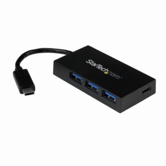 HB30C3A1CFB<BR>USB-C接続4ポートUSB 3.0ハブ USB A 3ポート/ USB-C 1ポート搭載HUB USB 3.1 Gen 1対応 Type-Cコネクタ使用 5Gbps<BR>スターテック・ドットコム㈱