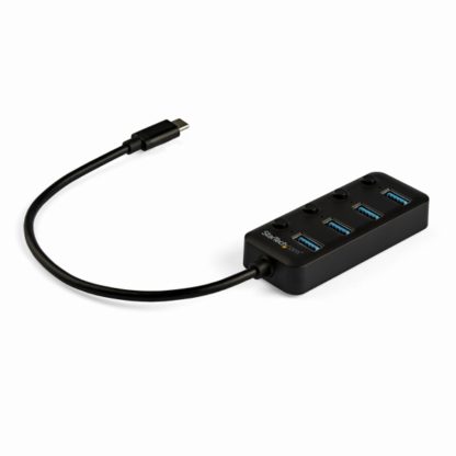 HB30C4AIBUSB-Cハブ USB-Aポートを4口搭載 各ポートごとにオン/オフ・スイッチ付き バスパワー対応USB Type-Cハブスターテック・ドットコム㈱