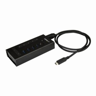 HB30C5A2CST<BR>USB Type-Cコネクタ搭載7ポートUSBハブ 金属ケース USB-C-5x USB-A/2x USB-C USB 3.1 Gen 1(5Gbps)産業用USBハブ<BR>スターテック・ドットコム㈱
