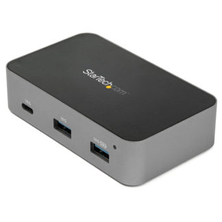 HB31C2A1CGS<BR>3ポートUSB Type-Cハブ 10Gbps 2x USB-A/1x USB-C 有線LANポート 専用ACアダプタ付属<BR>スターテック・ドットコム㈱
