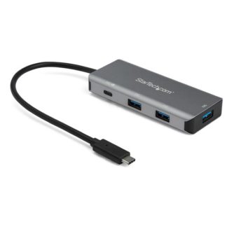 HB31C3A1CPD3<BR>4ポートUSB Type-Cハブ USB PD対応ポート 10Gbps 3x USB-A/1x USB-C 25cmホストケーブル<BR>スターテック・ドットコム㈱