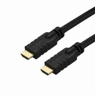 HD2MM10MA<BR>ハイスピードHDMIアクティブケーブル 10m 信号増幅回路内蔵 CL2定格 4K/60Hz 4K2K解像度 ブラック<BR>スターテック・ドットコム㈱