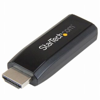 HD2VGAMICRA<BR>HDMI - VGA変換コンパクトアダプタ/コンバータ (オーディオ対応) HDMI オス - アナログRGB(D-Sub15ピン) メス 1920x1200<BR>スターテック・ドットコム㈱