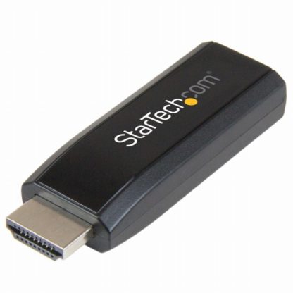 HD2VGAMICRAHDMI - VGA変換コンパクトアダプタ/コンバータ (オーディオ対応) HDMI オス - アナログRGB(D-Sub15ピン) メス 1920x1200スターテック・ドットコム㈱