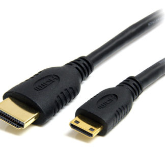 HDACMM1M<BR>イーサネット対応ハイスピードHDMIケーブル 1m HDMI(タイプA) - Mini HDMI(タイプC) オス/オス<BR>スターテック・ドットコム㈱