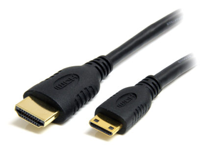 HDACMM1Mイーサネット対応ハイスピードHDMIケーブル 1m HDMI(タイプA) - Mini HDMI(タイプC) オス/オススターテック・ドットコム㈱