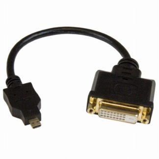 HDDDVIMF8IN<BR>Micro HDMI - DVI-D 変換ケーブル 20cm マイクロHDMI(オス) - DVI-D(メス)<BR>スターテック・ドットコム㈱