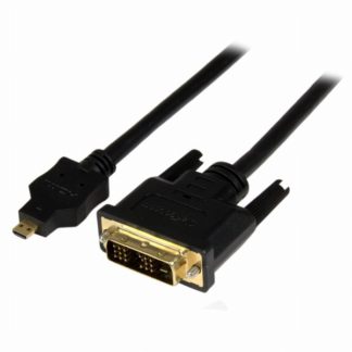 HDDDVIMM1M<BR>Micro HDMI - DVI-D変換ケーブル 1m マイクロHDMI(19ピン) オス- DVI-D(19ピン) オス 1920x1200<BR>スターテック・ドットコム㈱
