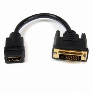 HDDVIFM8INHDMI - DVI-D変換ケーブルアダプタ 20cm HDMI メス - DVI オス 1920x1200スターテック・ドットコム㈱