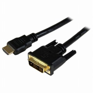 HDDVIMM150CM<BR>1.5m HDMI-DVI-D変換ケーブル HDMI(19ピン)-DVI-D(19ピン) オス/オス<BR>スターテック・ドットコム㈱