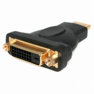 HDMIDVIMF<BR>HDMI-DVI-D変換コネクタ HDMI(19ピン) オス to DVI-D(25ピン) メス 変換アダプタ ブラック 金メッキコネクタ<BR>スターテック・ドットコム㈱