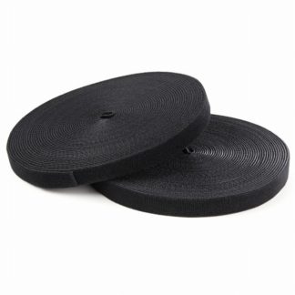 HKLP100<BR>面ファスナー パイルアンドフック 30.4m x 19mm ブラック<BR>スターテック・ドットコム㈱