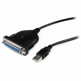 ICUSB1284D25<BR>1.8m USB-パラレル(D-Sub 25ピン) プリンタ変換ケーブル USB A(4ピン)-DB25 25ピン(IEEE1284準拠) オス/メス<BR>スターテック・ドットコム㈱