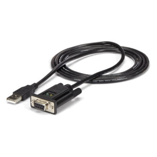 ICUSB232FTN<BR>1ポートUSB-ヌルモデムRS232Cシリアル変換ケーブル(クロスケーブル) 1x USB A オスー1x DB-9(D-Sub 9ピン) メス FTDIチップセット使用<BR>スターテック・ドットコム㈱