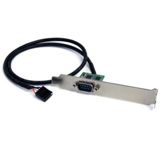 ICUSB232INT160cm M/B内部USBピンヘッダーRS232Cシリアル変換アダプタ(スロットカバー付) マザーボード内蔵USB2.0ピンヘッダ(10ピン)メス-DB-9(9ピン)オススターテック・ドットコム㈱