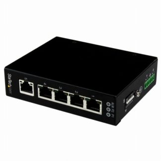 IES510005ポート アンマネージ産業用ギガビットイーサネットスイッチ DINレール対応/壁取付け可能ネットワークGigabit Ethernetスイッチングハブ IP30保護等級準拠ケーススターテック・ドットコム㈱