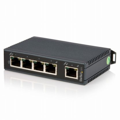 IES51025ポート産業用スイッチングハブ DINレールに取付け可能LAN用ハブ 10/100Mbps対応ネットワークハブ 12-48VDCターミナルブロック Energy Efficient Ethernet (EEE)対応スターテック・ドットコム㈱