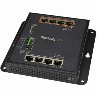 IES81GPOEW<BR>8ポート(4ポートPoE+給電対応)ギガビットイーサネット対応マネージスイッチ ウォールマウント対応 GbE対応スイッチングハブ<BR>スターテック・ドットコム㈱