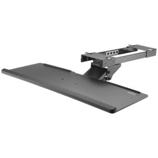 KBTRAYADJ<BR>スライド式キーボードトレイ エルゴノミクス対応 アジャスト可能(上下170mm/チルト+-15°/スイベル+-20°) トレイ引き出し量320mm<BR>スターテック・ドットコム㈱