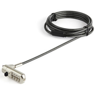 LTLOCKNANO<BR>パソコン盗難防止セキュリティワイヤー 2m Nano Saverスロット対応 4桁ダイヤル式ロック<BR>スターテック・ドットコム㈱