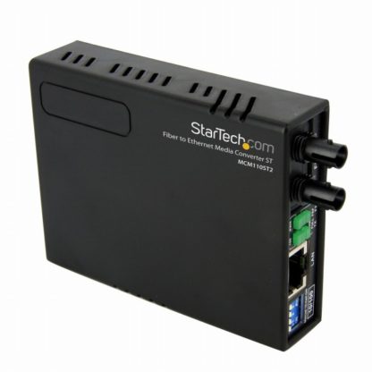 MCM110ST2光メディアコンバータ イーサネット/Ethernet(10Base-T/100Base-TX) - 光ファイバ(100BASE-FX) マルチモード ST 2km RJ-45(メス) - 光ファイバ デュプレックスST(メス)スターテック・ドットコム㈱