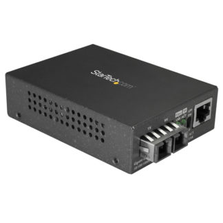 MCMGBSCMM055<BR>Gigabit対応光メディアコンバータ 1000Base-SX 2芯SC端子 マルチモード(2芯) 最大550m ギガビット対応光メディアコンバータ 光 - LAN変換器<BR>スターテック・ドットコム㈱