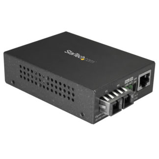 MCMGBSCSM10<BR>Gigabit対応光メディアコンバータ 1000Base-LX 2芯SC端子 シングルモード(2芯) 最大10km ギガビット対応光メディアコンバータ 光 - LAN変換器<BR>スターテック・ドットコム㈱