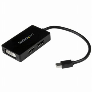MDP2DPDVHD<BR>スリーインワンMini DisplayPort-DisplayPort/ DVI/ HDMI変換アダプタ<BR>スターテック・ドットコム㈱