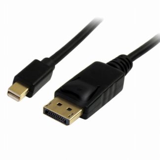 MDP2DPMM1M1m Mini DisplayPort - DisplayPort 1.2変換ケーブル Mini DP/ミニディスプレイポート(オス) - ディスプレイポート/DP(オス) 4K映像出力に対応スターテック・ドットコム㈱