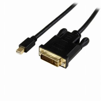 MDP2DVIMM3BS<BR>91cm Mini DisplayPort - DVI 変換アクティブアダプタケーブル Mini DP/ミニディスプレイポート(オス) - DVI-D(オス) 1920x1200 ブラック<BR>スターテック・ドットコム㈱