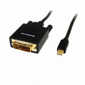 MDP2DVIMM6<BR>Mini Displayport-DVI変換ケーブル 1.8m ミニディスプレイポート/ Mini DP-DVI変換アダプタ Mini DisplayPort オス-DVI-D(25ピン) オス 1920x1200 ブラック<BR>スターテック・ドットコム㈱