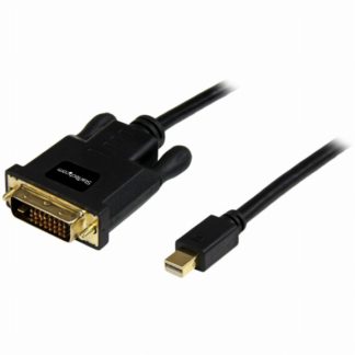 MDP2DVIMM6B<BR>Mini DisplayPort-DVI変換ケーブル 1.8m 1x ミニディスプレイポート/ Mini DP(オス)-1x DVI-D 25ピン (オス)変換アダプタ 1920x1200 ブラック<BR>スターテック・ドットコム㈱