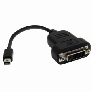 MDP2DVIS<BR>Mini DisplayPort-DVIアクティブ変換アダプタ ミニディスプレイポート/ mini DP オス-DVI-D(25ピン) メス アクティブ変換ケーブル 1920x1200 ブラック<BR>スターテック・ドットコム㈱