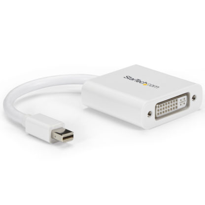 MDP2DVIWMini DisplayPort-DVI変換アダプタ ミニディスプレイポート/ mini DP オス-DVI-I(29ピン) メス コンバータ/ 変換ケーブル 1920x1200 ホワイトスターテック・ドットコム㈱