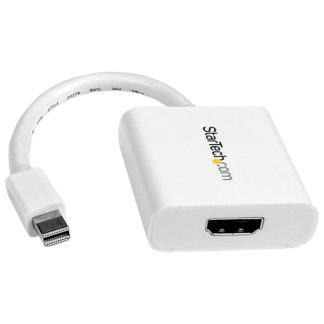 MDP2HDW<BR>Mini DisplayPort-HDMI変換アダプタ ミニディスプレイポート/ mini DP(オス)-HDMI(メス)コンバータ 1920x1200/1080p Thunderbolt互換<BR>スターテック・ドットコム㈱