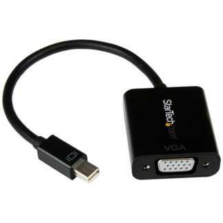 MDP2VGA2<BR>Mini DisplayPort 1.2-VGA変換アダプタ ミニディスプレイポート/ mDP/ Mini DP オス-VGA/ RGB (D-Sub15ピン) メス コンバータ 1920x1200 ブラック<BR>スターテック・ドットコム㈱