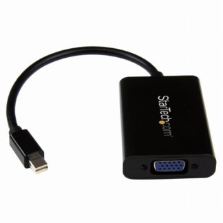 MDP2VGAA<BR>Mini DisplayPort - VGA変換アダプタ 2chステレオオーディオ対応 最大解像度1920x1200/ 1080p ミニディスプレイポート/Mini DP（オス）- D-Sub15ピン（メス ）<BR>スターテック・ドットコム㈱