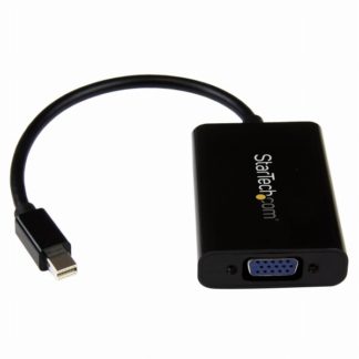 MDP2VGAAMini DisplayPort - VGA変換アダプタ 2chステレオオーディオ対応 最大解像度1920x1200/ 1080p ミニディスプレイポート/Mini DP（オス）- D-Sub15ピン（メス ）スターテック・ドットコム㈱