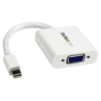 MDP2VGAW<BR>Mini DisplayPort-VGA変換アダプタ ミニディスプレイポート/ mDP/ Mini DP オス-VGA/ RGB (D-Sub15ピン) メス コンバータ 1920x1200 ホワイト<BR>スターテック・ドットコム㈱