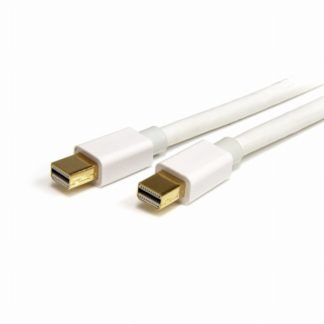 MDPMM1MWMini DisplayPort(ミニディスプレイポート)ケーブル 1m ホワイト Mini DP(オス) - Mini DP(オス)スターテック・ドットコム㈱