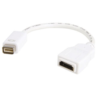 MDVIHDMIMFMini DVI-HDMI変換アダプタ (MacBook/iMac対応) mini DVI(オス) 32ピンーHDMI(メス) 19ピン ホワイトスターテック・ドットコム㈱