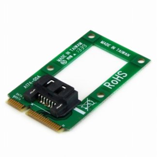 MSAT2SAT3<BR>mSATA - SAT変換アダプタ Mini SATA - SATAコンバータカード 2.5インチ/3.5インチHDD/SSDに対応<BR>スターテック・ドットコム㈱