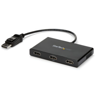 MSTDP123HD<BR>3ポートMSTハブ DisplayPort - 3x HDMI マルチモニタースプリッタ ディスプレイポート(オス) - 3x HDMI(メス) 4K対応 Windowsのみ対応<BR>スターテック・ドットコム㈱